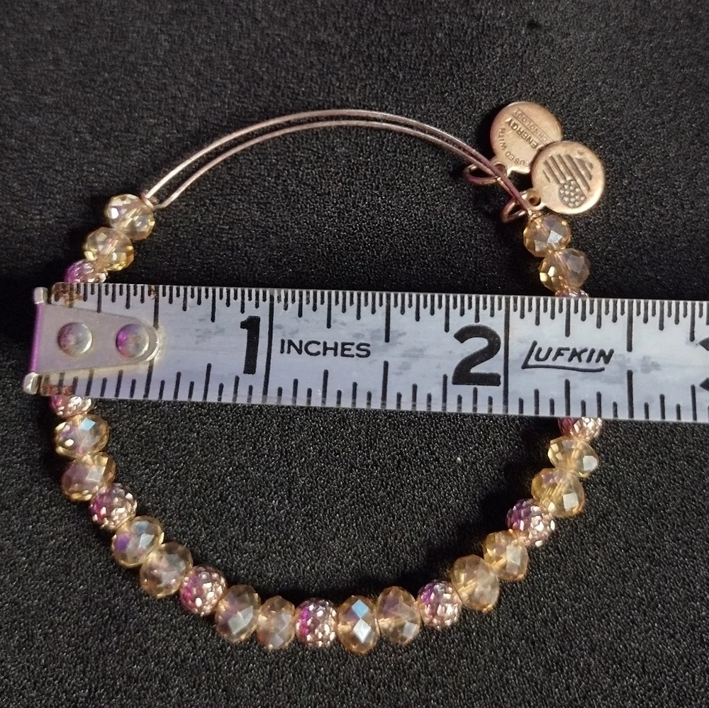 Alex And Ani Splendor Caramel Beaded Bangle Bracelet - Picture 8 of 8